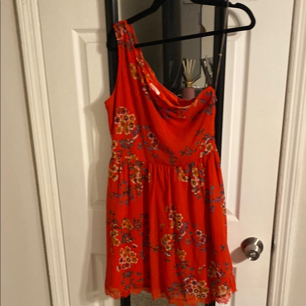 Floral One-Shoulder Dress